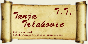 Tanja Trlaković vizit kartica